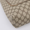 GUCCI GG Supreme Web Sherry Line Tote Bag PVC Beige Gold 39 02 003 Auth BA15137-14