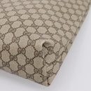 GUCCI GG Supreme Web Sherry Line Tote Bag PVC Beige Gold 39 02 003 Auth BA15137-15