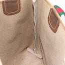 GUCCI GG Supreme Web Sherry Line Tote Bag PVC Beige Gold 39 02 003 Auth BA15137-19