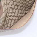 GUCCI GG Supreme Web Sherry Line Tote Bag PVC Beige Gold 39 02 003 Auth BA15137-11