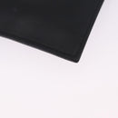VERSACE Clutch Bag Leather Black Gold Auth BA15138A-12