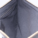 VERSACE Clutch Bag Leather Black Gold Auth BA15138A-17