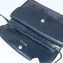 CELINE Shoulder Bag Suede Navy Auth BA1514-9