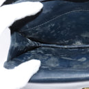 CELINE Shoulder Bag Suede Navy Auth BA1514-22