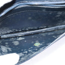 CELINE Shoulder Bag Suede Navy Auth BA1514-11