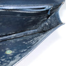 CELINE Shoulder Bag Suede Navy Auth BA1514-23