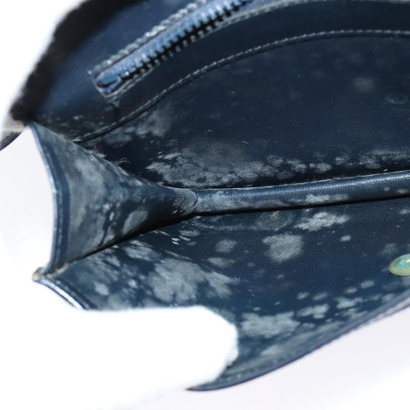 CELINE Shoulder Bag Suede Navy Auth BA1514