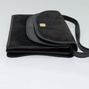 CELINE Shoulder Bag Suede Navy Auth BA1514-4