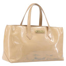 LOUIS VUITTON Monogram Vernis Wilshire PM Rose Flow lantern M91642 Auth BA15141-1