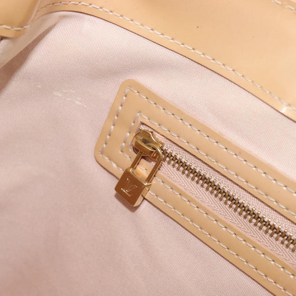 LOUIS VUITTON Monogram Vernis Wilshire PM Rose Flow lantern M91642 Auth BA15141