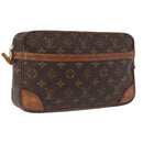 LOUIS VUITTON Monogram Compiegne 28 Clutch Bag M51845 LV Auth BA15142-1