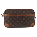 LOUIS VUITTON Monogram Compiegne 28 Clutch Bag M51845 LV Auth BA15142-13