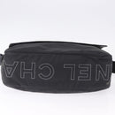 CHANEL Sports Line Shoulder Bag PVC Canvas Black Silver CC Auth BA15143-6
