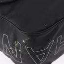 CHANEL Sports Line Shoulder Bag PVC Canvas Black Silver CC Auth BA15143-9