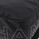 CHANEL Sports Line Shoulder Bag PVC Canvas Black Silver CC Auth BA15143-17