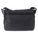 CHANEL Sports Line Shoulder Bag PVC Canvas Black Silver CC Auth BA15143-2