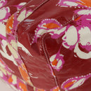 CHANEL High Summer Line Tote Bag PVC Canvas Red CC Auth BA15144-18
