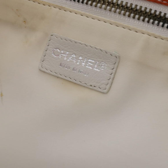 CHANEL High Summer Line Tote Bag PVC Canvas Red CC Auth BA15144