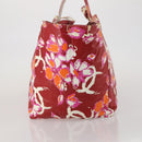 CHANEL High Summer Line Tote Bag PVC Canvas Red CC Auth BA15144-3