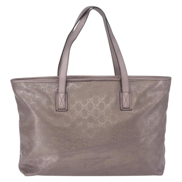 GUCCI GG Implementation Tote Bag PVC Pink Silver 211137 Auth BA15146