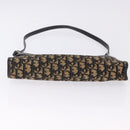 Christian Dior Trotter Canvas Shoulder Bag Navy Gold Auth BA15147-6
