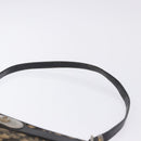 Christian Dior Trotter Canvas Shoulder Bag Navy Gold Auth BA15147-14