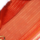 PRADA Hand Bag Safiano Leather 2way Orange Gold Auth BA15151-10