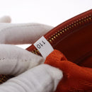 PRADA Hand Bag Safiano Leather 2way Orange Gold Auth BA15151-11
