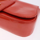 LOUIS VUITTON Vernis Pochette Sobie Bag Orenge Sunset M93727 LV Auth BA15152A-14