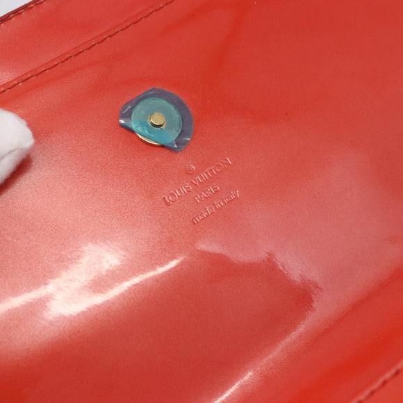 LOUIS VUITTON Vernis Pochette Sobie Bag Orenge Sunset M93727 LV Auth BA15152A