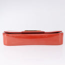 LOUIS VUITTON Vernis Pochette Sobie Bag Orenge Sunset M93727 LV Auth BA15152A-6