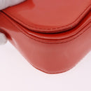 LOUIS VUITTON Vernis Pochette Sobie Bag Orenge Sunset M93727 LV Auth BA15152A-8