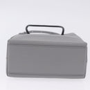 BALENCIAGA Shopping Tote Bag XXS Leather 2way Gray Silver 555140 Auth BA15153V-5
