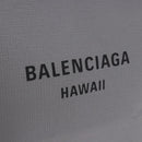 BALENCIAGA Shopping Tote Bag XXS Leather 2way Gray Silver 555140 Auth BA15153V-19