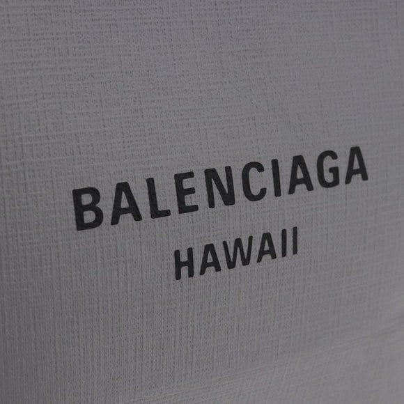 BALENCIAGA Shopping Tote Bag XXS Leather 2way Gray Silver 555140 Auth BA15153V