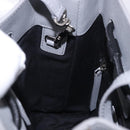 BALENCIAGA Shopping Tote Bag XXS Leather 2way Gray Silver 555140 Auth BA15153V-22