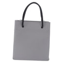 BALENCIAGA Shopping Tote Bag XXS Leather 2way Gray Silver 555140 Auth BA15153V-2