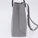 BALENCIAGA Shopping Tote Bag XXS Leather 2way Gray Silver 555140 Auth BA15153V-4