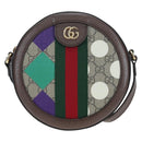 GUCCI GG Supreme Shoulder Bag PVC Beige Gold 574978 Auth BA15155M-2