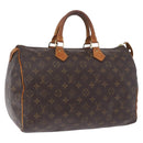 LOUIS VUITTON Monogram Speedy 35 Hand Bag M41524 LV Auth BA15156-1
