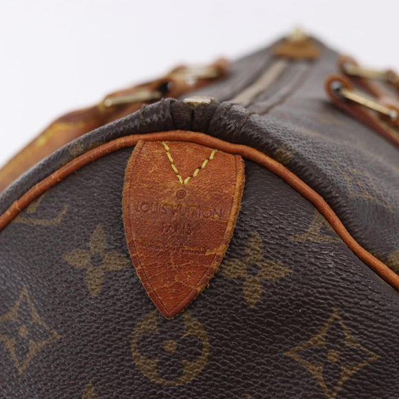 LOUIS VUITTON Monogram Speedy 35 Hand Bag M41524 LV Auth BA15156