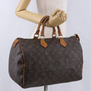 LOUIS VUITTON Monogram Speedy 35 Hand Bag M41524 LV Auth BA15156-21