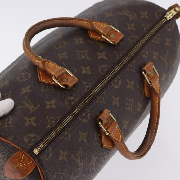 LOUIS VUITTON Monogram Speedy 35 Hand Bag M41524 LV Auth BA15156