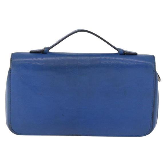 LOUIS VUITTON Damier Infini Zippy XL Travel Case Blue N60079 LV Auth BA15157