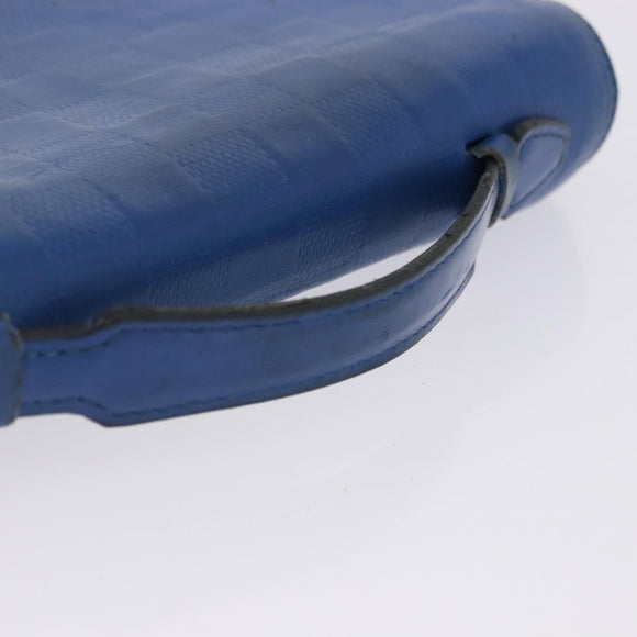 LOUIS VUITTON Damier Infini Zippy XL Travel Case Blue N60079 LV Auth BA15157