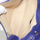 CELINE Chain Shoulder Bag Suede Purple Auth BA1516-10