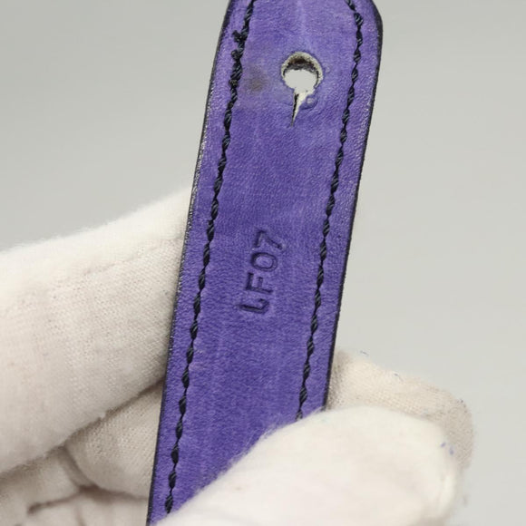 CELINE Chain Shoulder Bag Suede Purple Auth BA1516