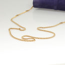 CELINE Chain Shoulder Bag Suede Purple Auth BA1516-7