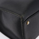 CHANEL Chain Tote Bag Caviar Skin Black Gold CC Auth BA15172-9