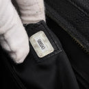 CHANEL Chain Tote Bag Caviar Skin Black Gold CC Auth BA15172-25